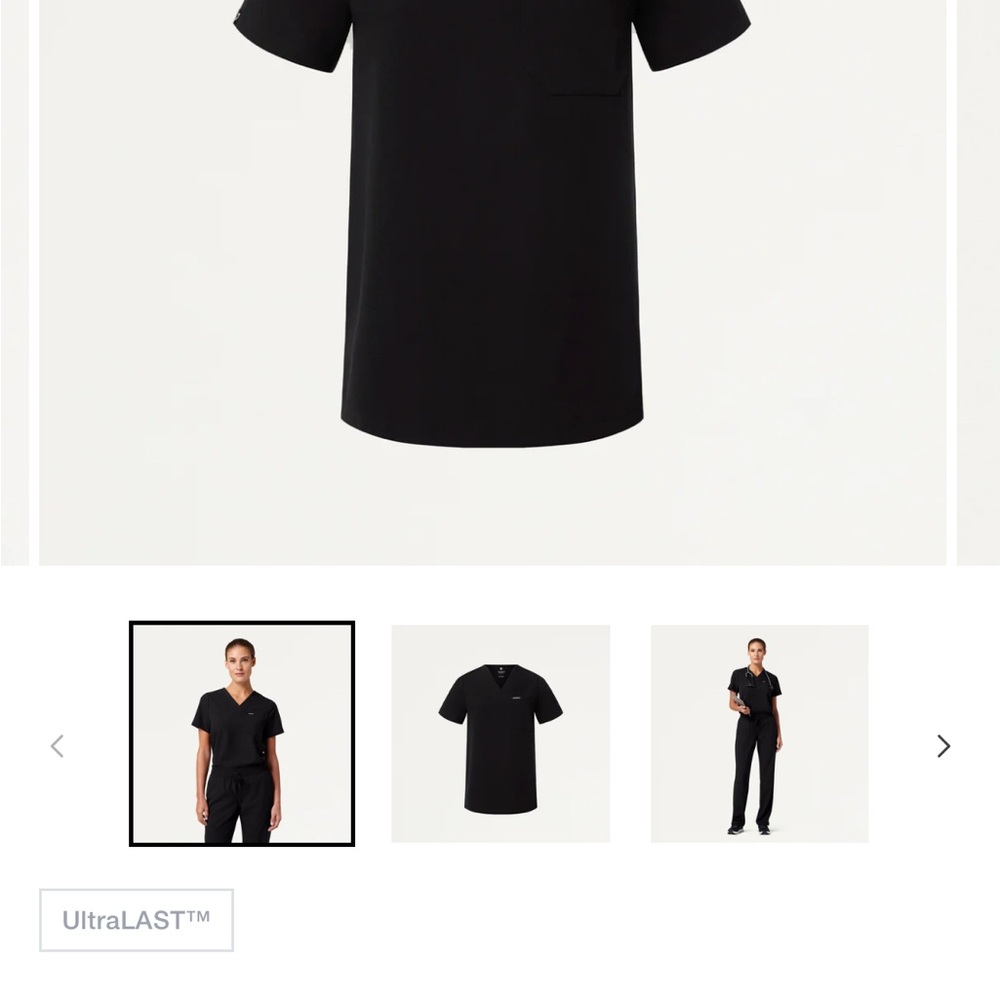 Jaanuu Rhena Essentials 1 - Pocket Scrub Top - Picture 3 of 3